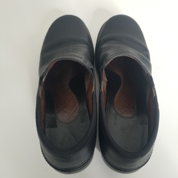 Ariat Santa Cruz Black Leather Slip On Clog Size 9B Comfort Workwear - Picture 5 of 13